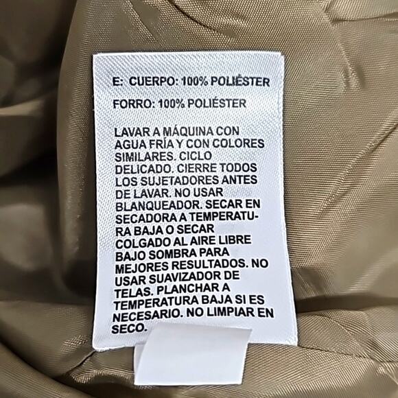 LIV Outdoor Women Taupe Cinch Waist 2 Pocket Wind&Water Resistant Jacket Size L - Picture 10 of 11